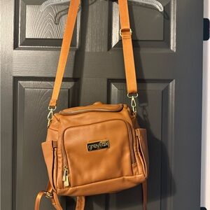 Greyfox Tan Convertible Baby Bag Backpack Shoulder Bag